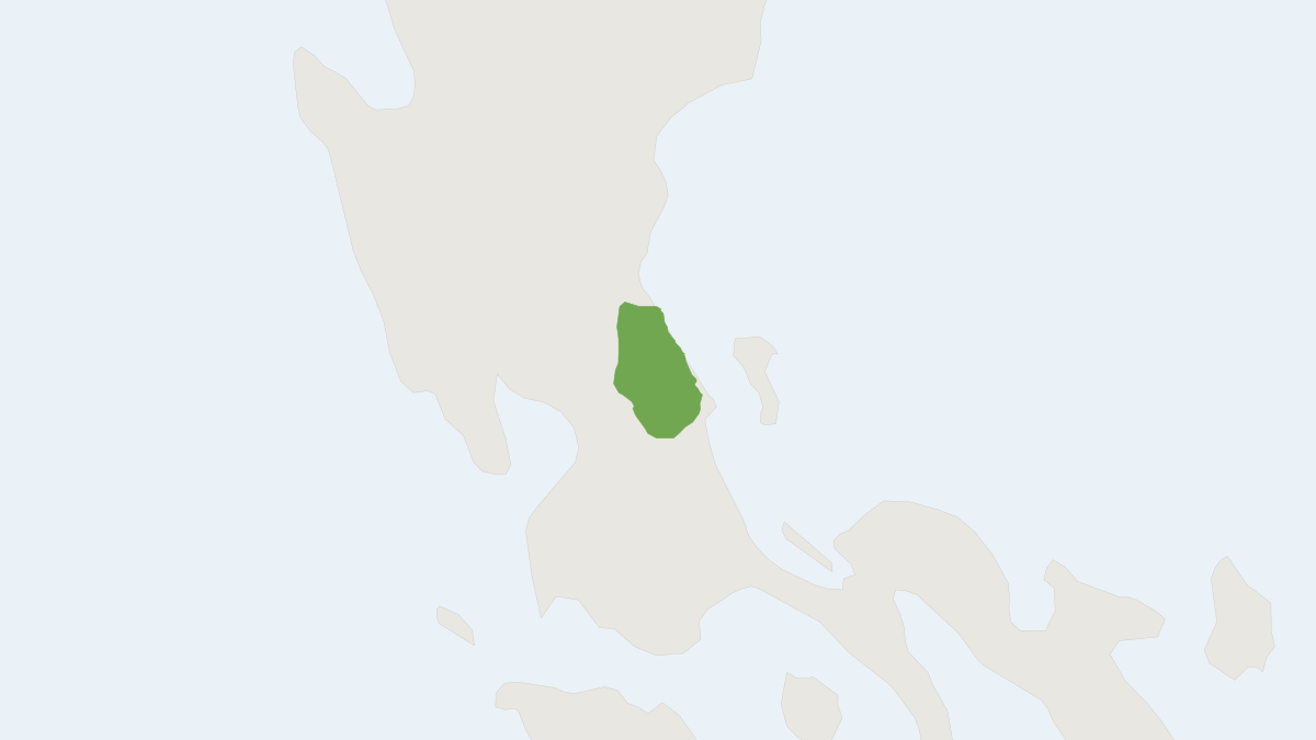Range map of the Southern Sierra Madre Forest Mouse (Apomys iridensis)