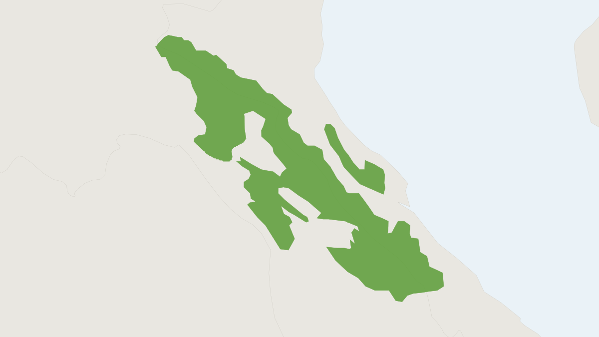 Range map of the Southern White-cheeked Gibbon (Nomascus siki)