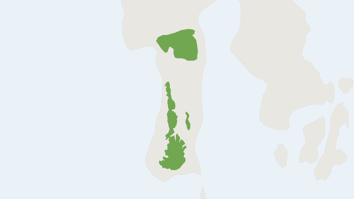 Range map of the Southwestern Xanthurus Rat (Rattus bontanus)