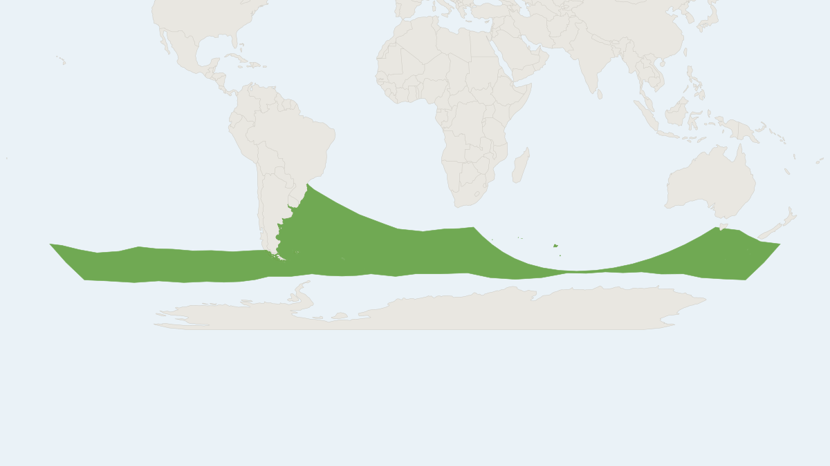 Range map of the Spectacled Porpoise (Phocoena dioptrica)