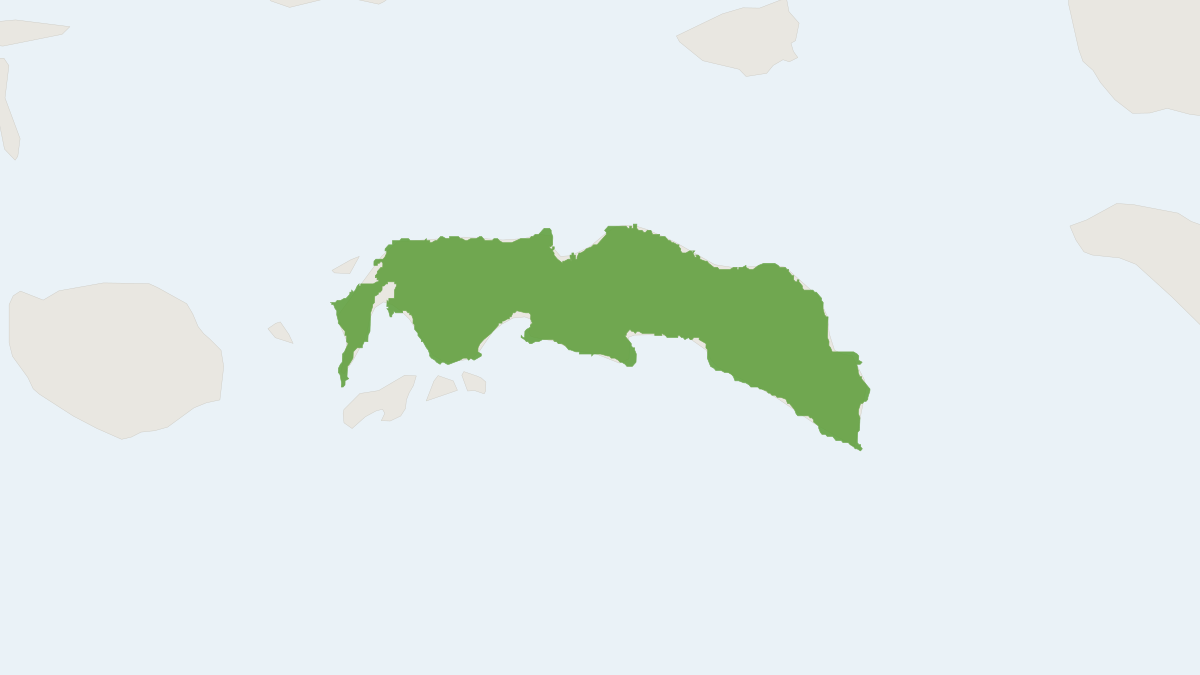 Range map of the Spiny Seram Island Rat (Rattus feliceus)