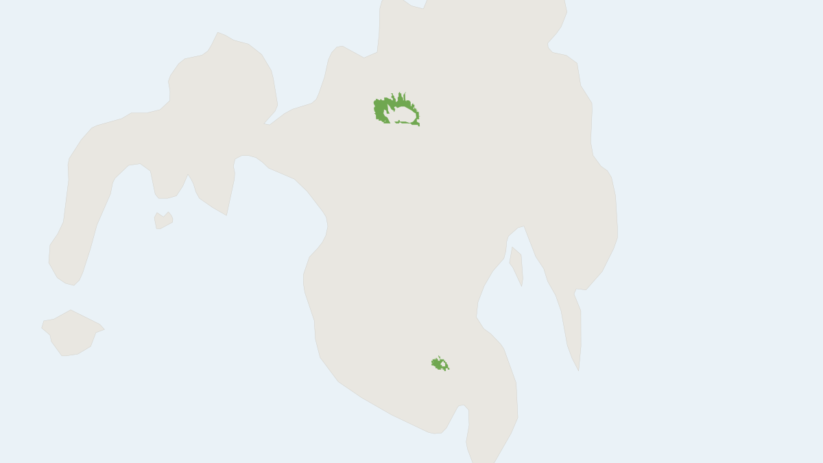 Range map of the Spiny Tarsomys (Tarsomys echinatus)