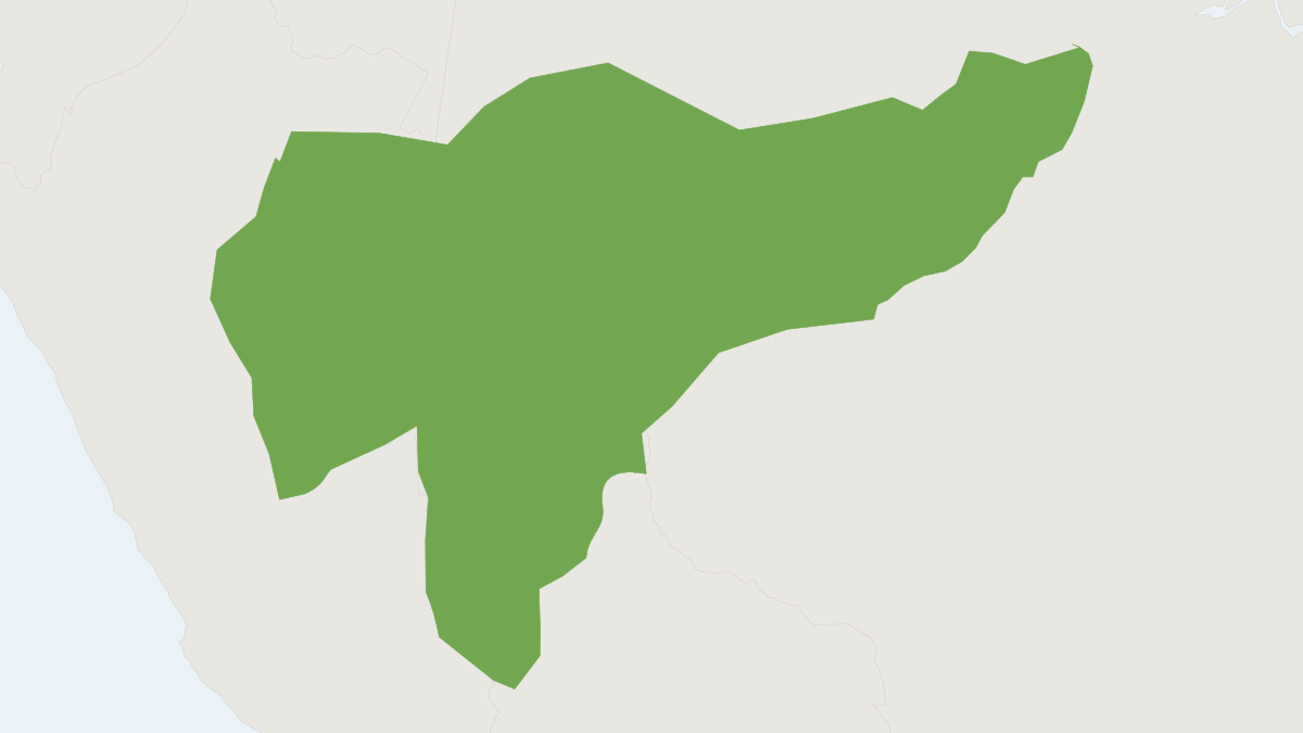Range map of the Spix's White-fronted Capuchin (Cebus unicolor)