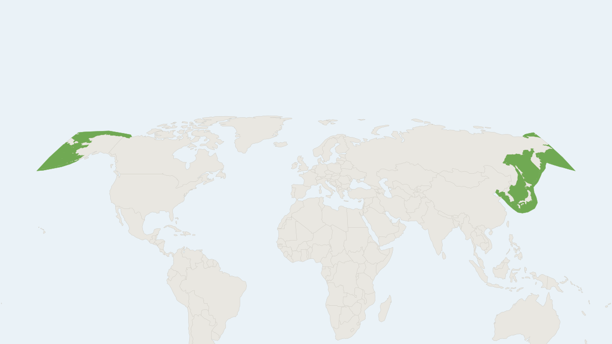 Range map of the Spotted Seal (Phoca largha)