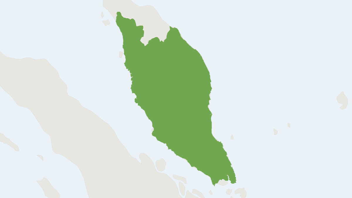 Range map of the Spotted-winged Fruit Bat (Balionycteris seimundi)