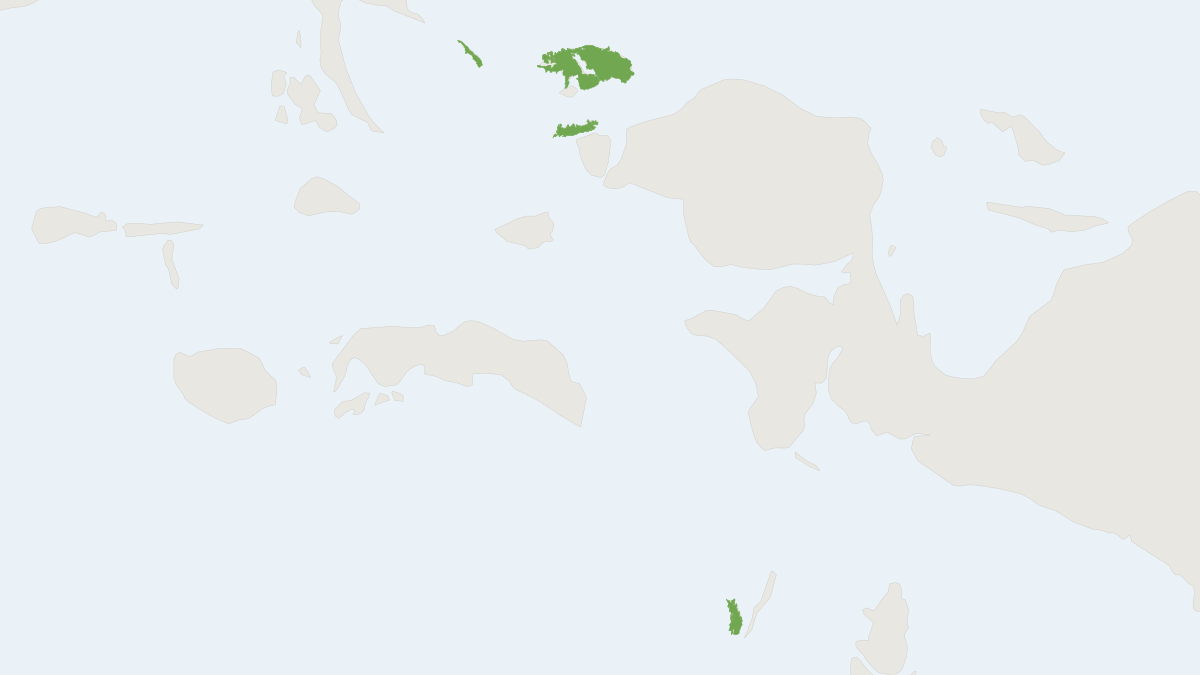 Range map of the Stalker's Myotis (Myotis stalkeri)