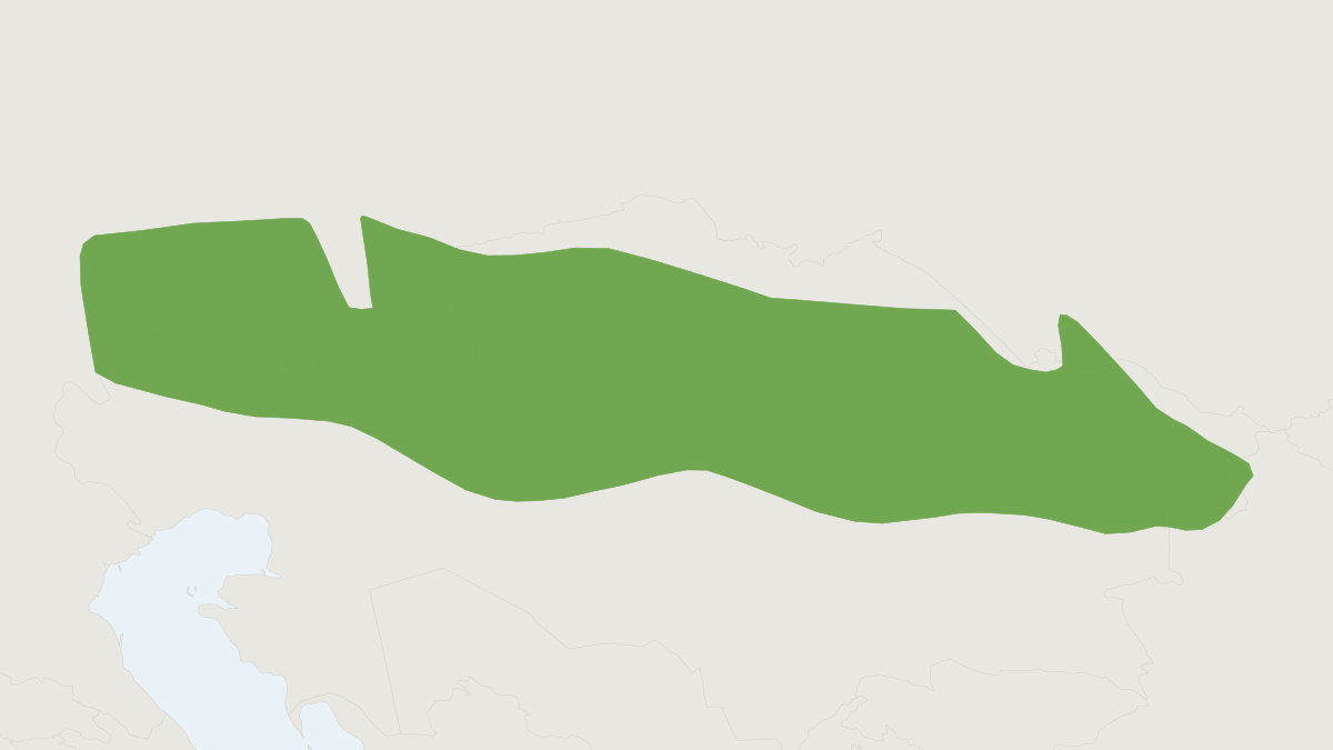 Range map of the Steppe Pika (Ochotona pusilla)