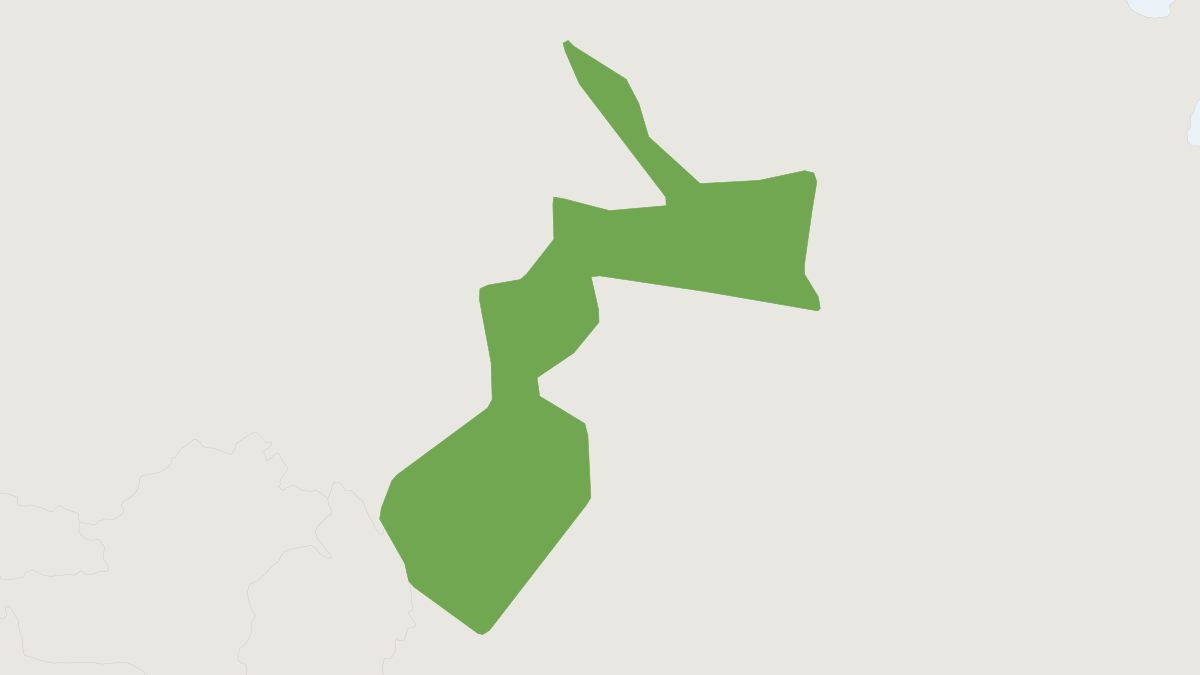 Range map of the Stripe-backed Shrew (Sorex cylindricauda)
