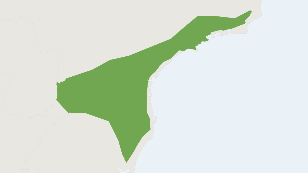 Range map of the Striped Atlantic Forest Rat (Delomys dorsalis)