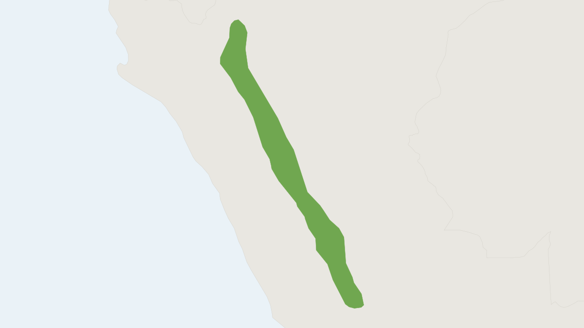 Range map of the Strong-tailed Oldfield Mouse (Thomasomys ischyrus)