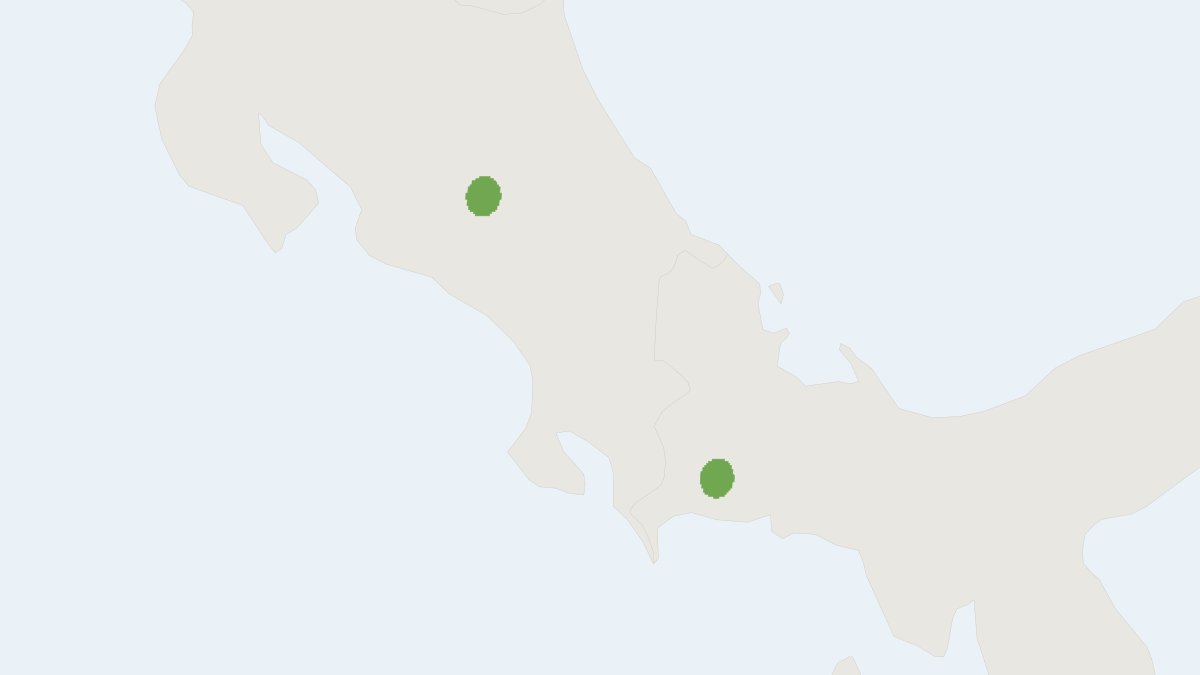 Range map of the Sturnira burtonlimi (Sturnira burtonlimi)