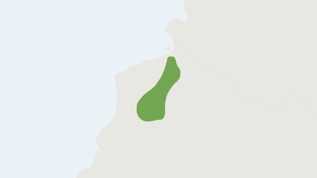 Range map of the Sturnira perla (Sturnira perla)