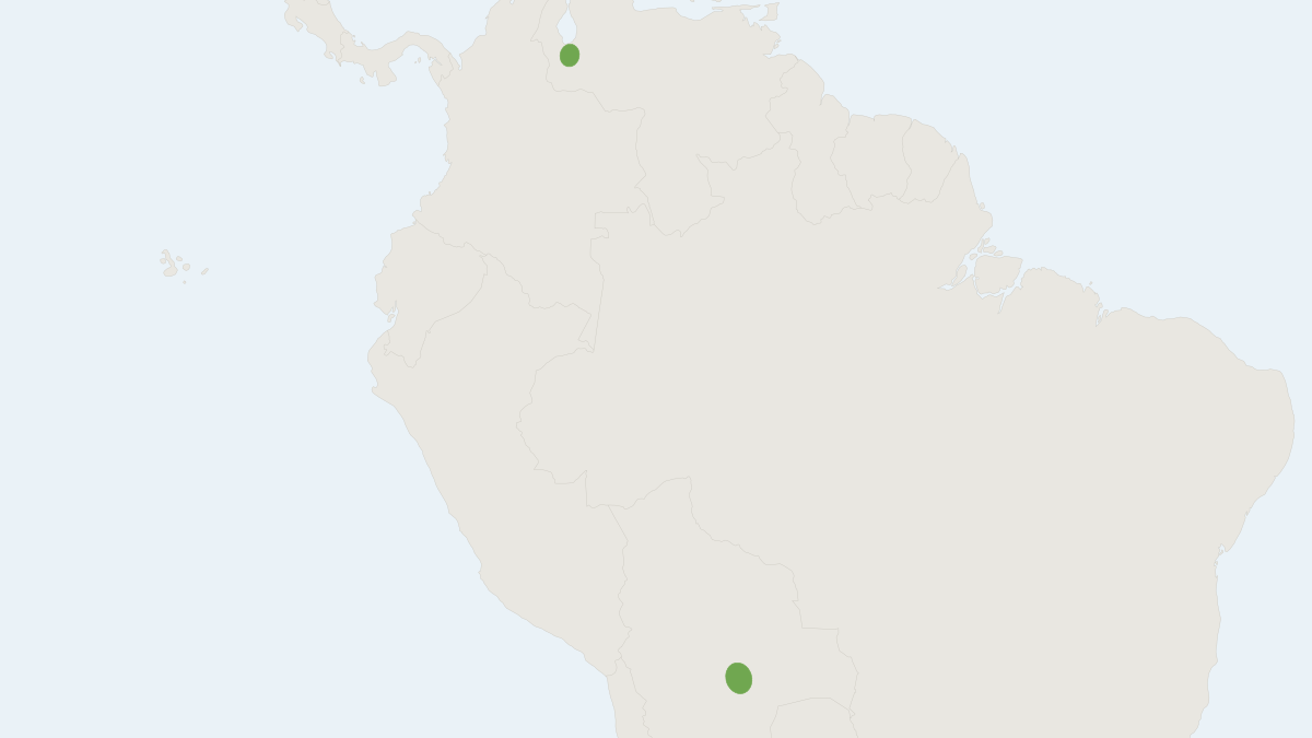 Range map of the Sturnira sorianoi (Sturnira sorianoi)