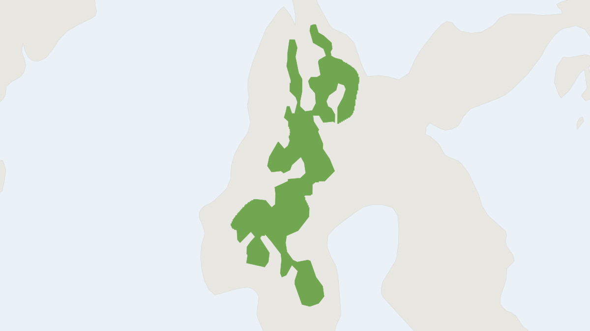 Range map of the Sulawesi Soft-furred Rat (Eropeplus canus)