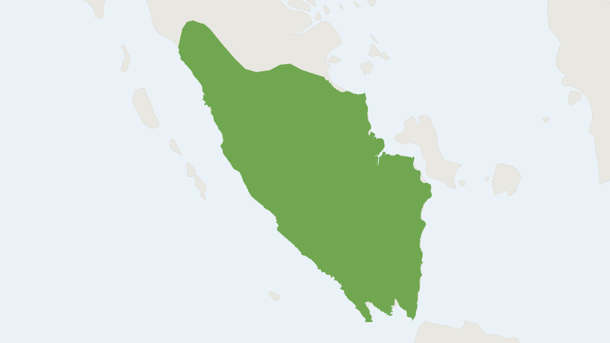 Range map of the Sumatran Giant Shrew (Crocidura lepidura)