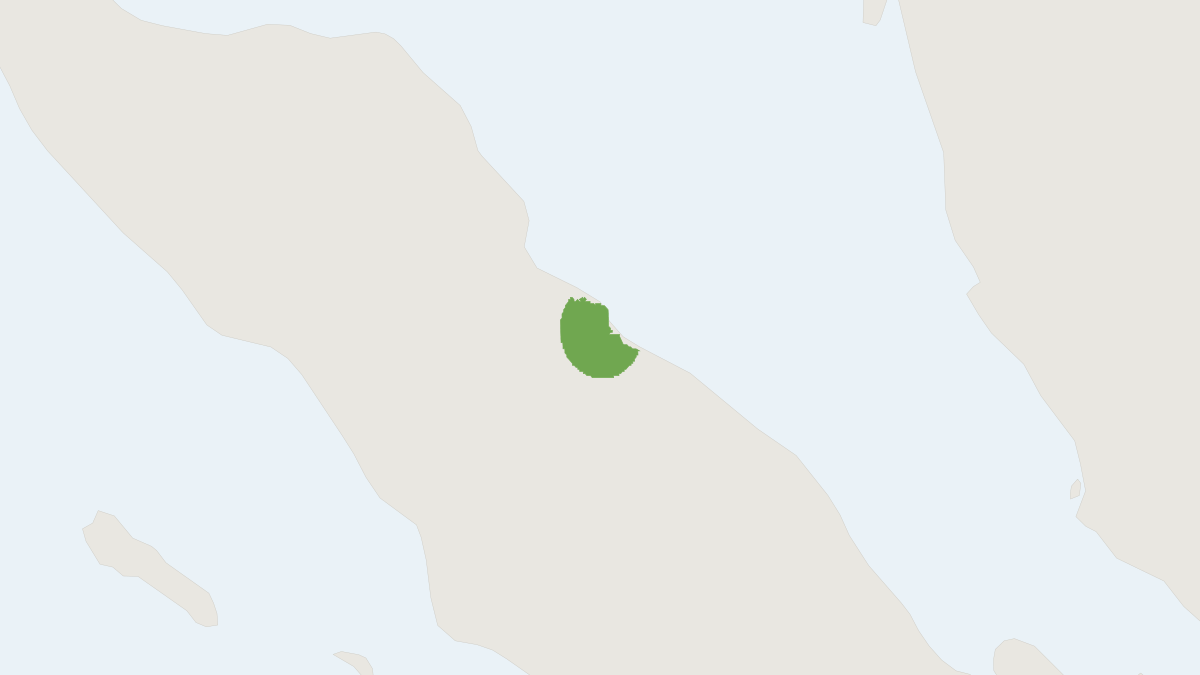 Range map of the Sumatran Mastiff Bat (Mormopterus doriae)