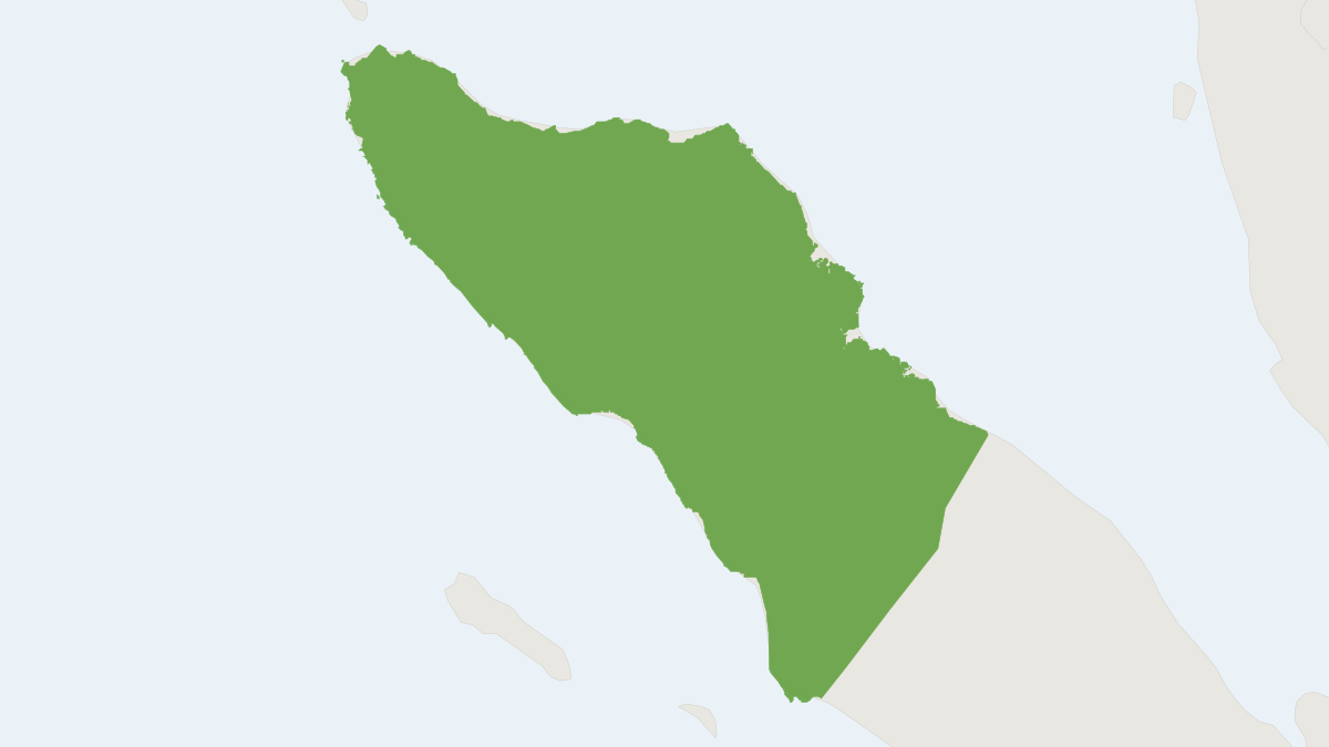 Range map of the Sumatran Slow Loris (Nycticebus hilleri)