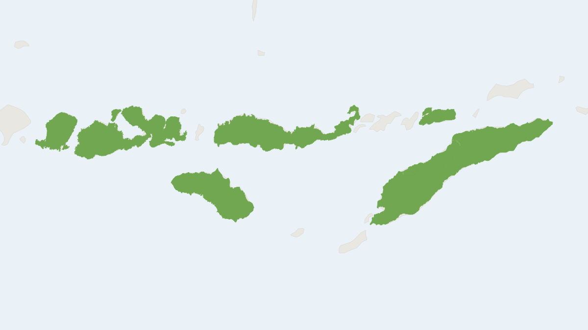 Range map of the Sunda Fruit Bat (Acerodon mackloti) covering Indonesia