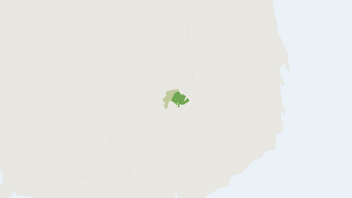 Range map of the Suntsov's Marmoset Rat (Hapalomys suntsovi)