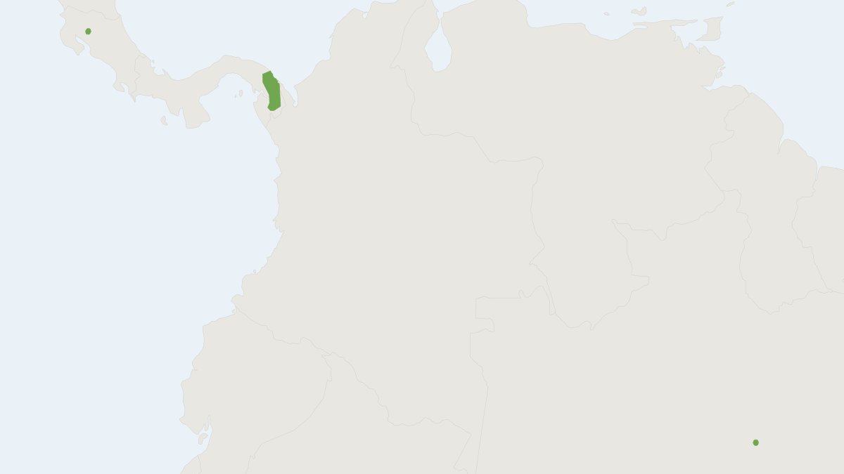 Range map of the Tacarcuna Bat (Lasiurus castaneus)
