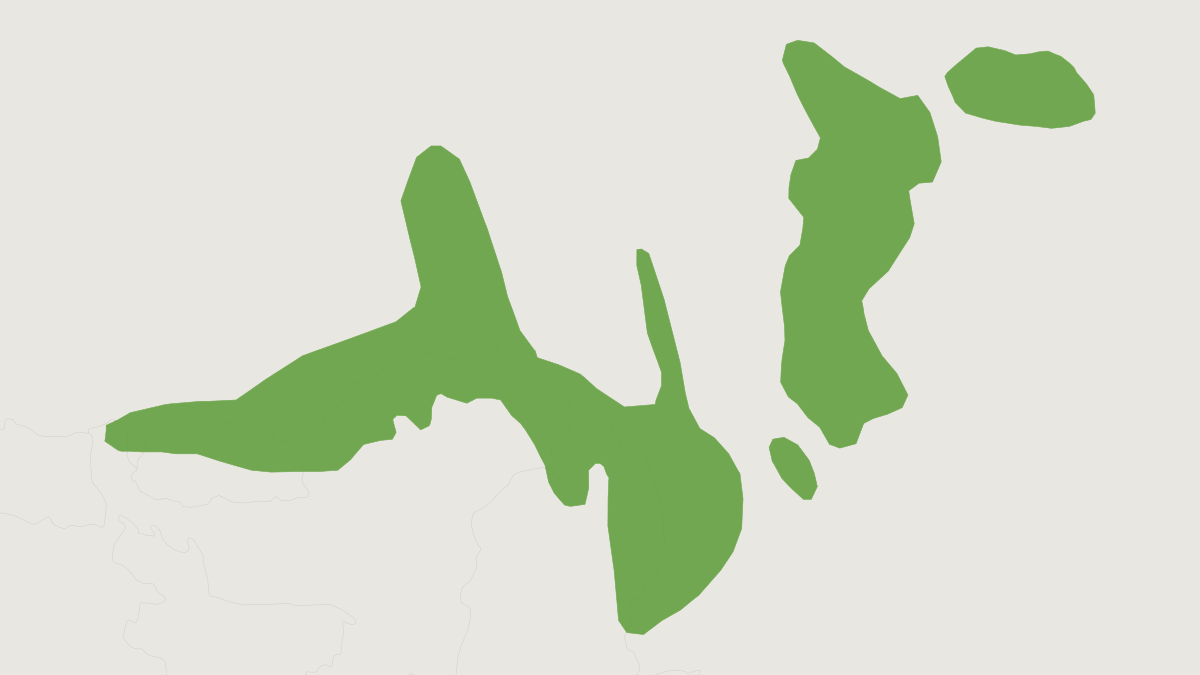 Range map of the Takin (Budorcas taxicolor) covering Bhutan, China and India