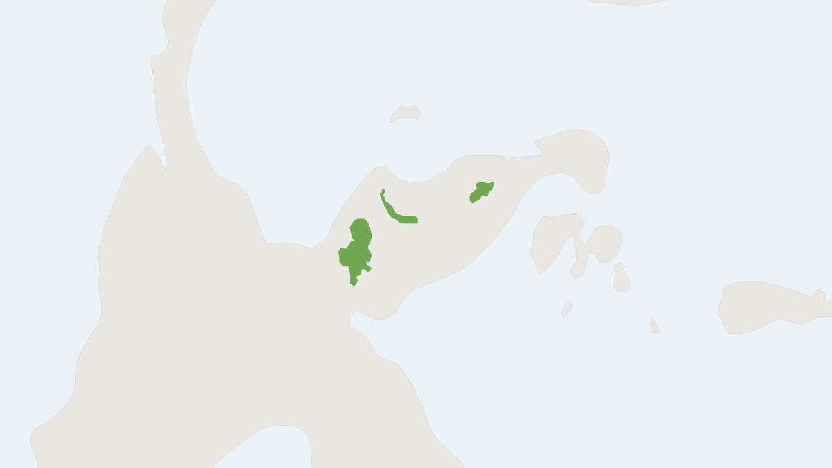 Range map of the Tambusisi Hill Rat (Bunomys prolatus) covering Indonesia