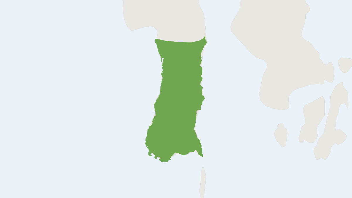 Range map of the Tarsius fuscus (Tarsius fuscus)