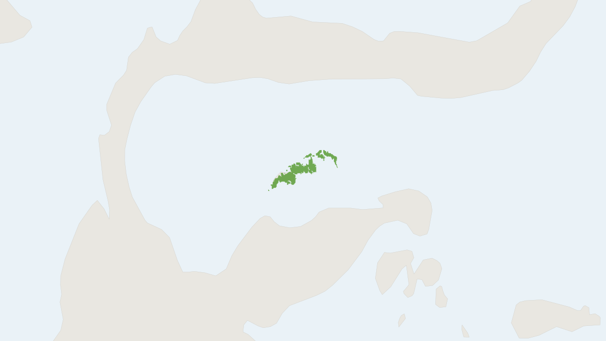 Range map of the Tarsius niemitzi (Tarsius niemitzi)