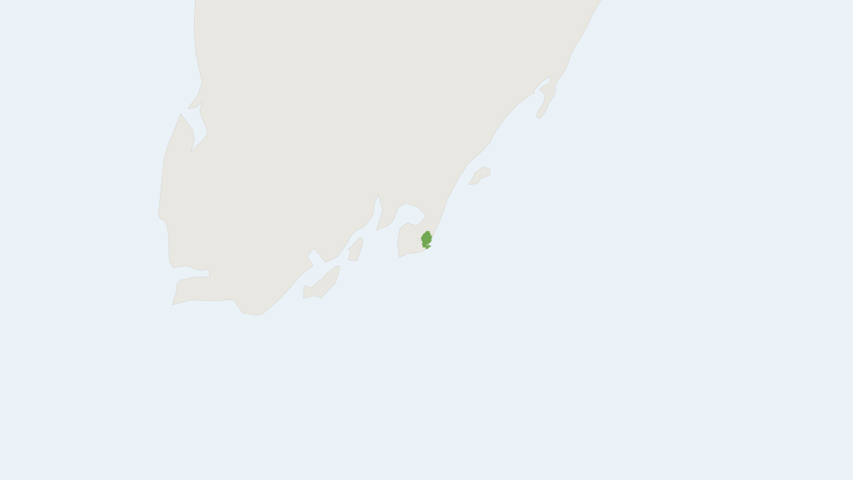 Range map of the Tasman Peninsula Dusky Antechinus (Antechinus vandycki)