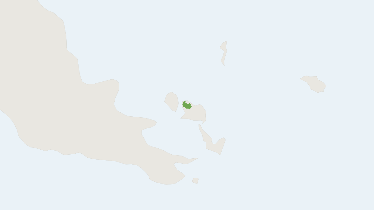 Range map of the Tate's Striped Possum (Dactylopsila tatei)