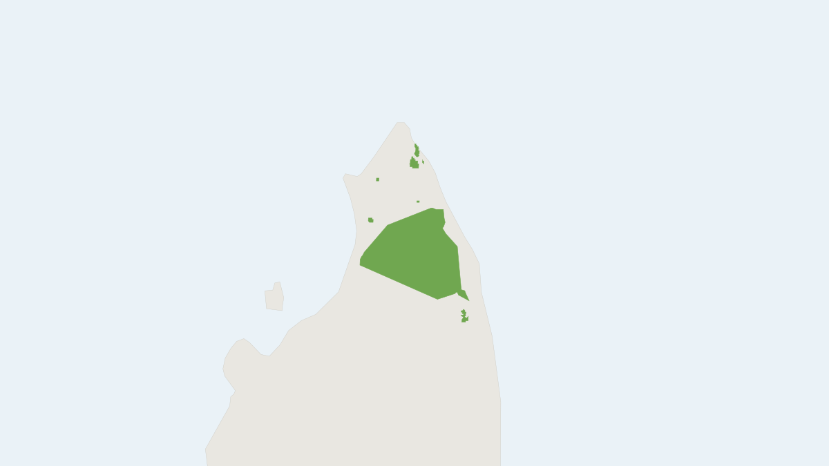 Range map of the Tavaratra Mouse Lemur (Microcebus tavaratra)