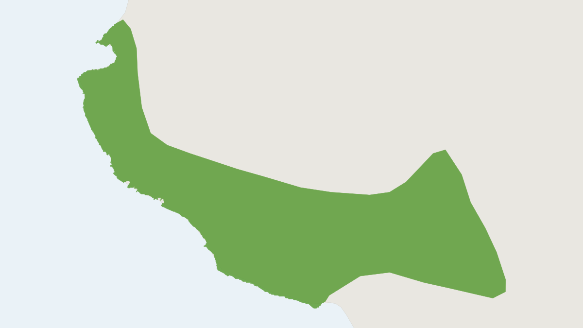 Range map of the Tawny Deer Mouse (Peromyscus perfulvus)
