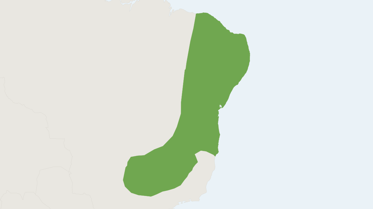 Range map of the Terraced Rice Rat (Cerradomys subflavus)