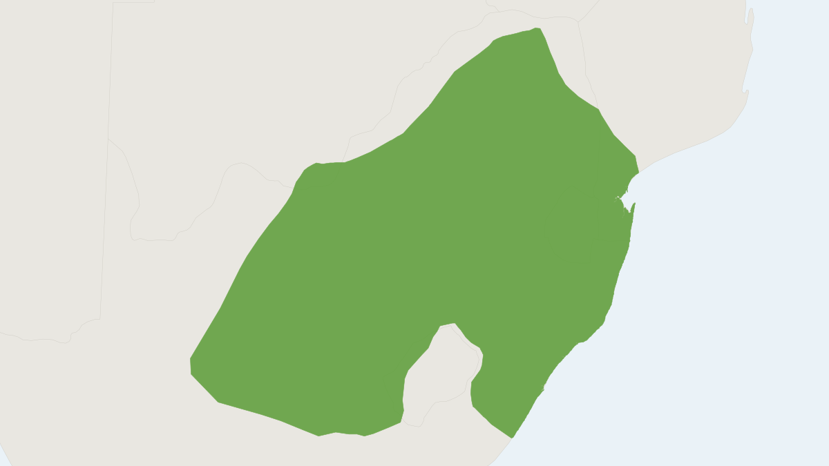 Range map of the Tete Rock Rat (Aethomys ineptus)