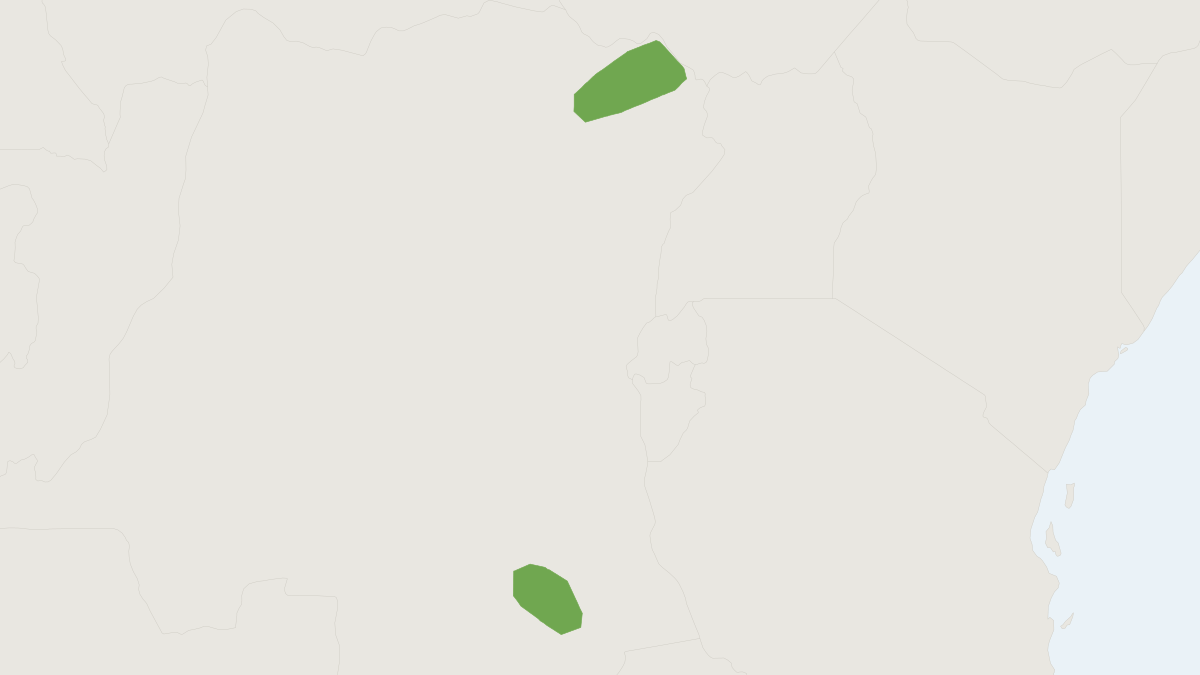 Range map of the Thomas's Mouse (Mus sorella)