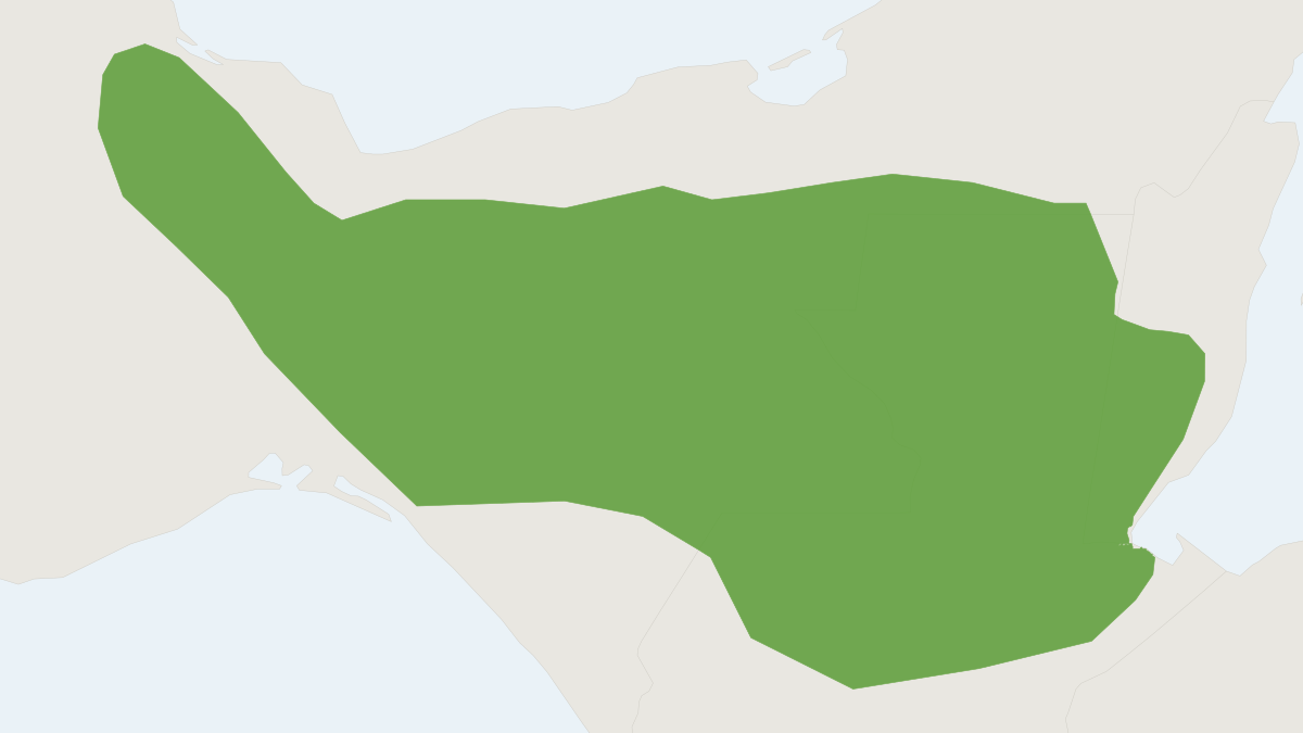 Range map of the Thomas's Sac-winged Bat (Balantiopteryx io) covering Guatemala and Mexico