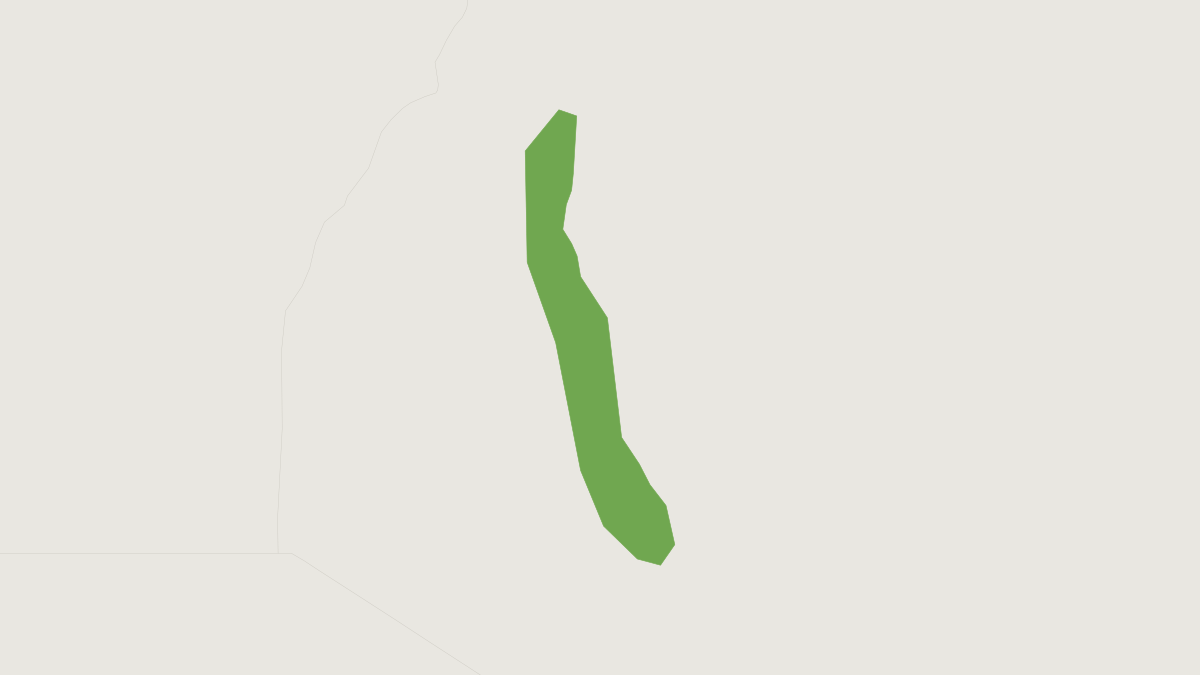 Range map of the Thomas's Vlei Rat (Otomys thomasi)
