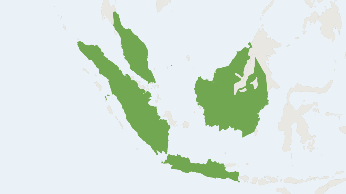 Range map of the Three-striped Ground Squirrel (Lariscus insignis)