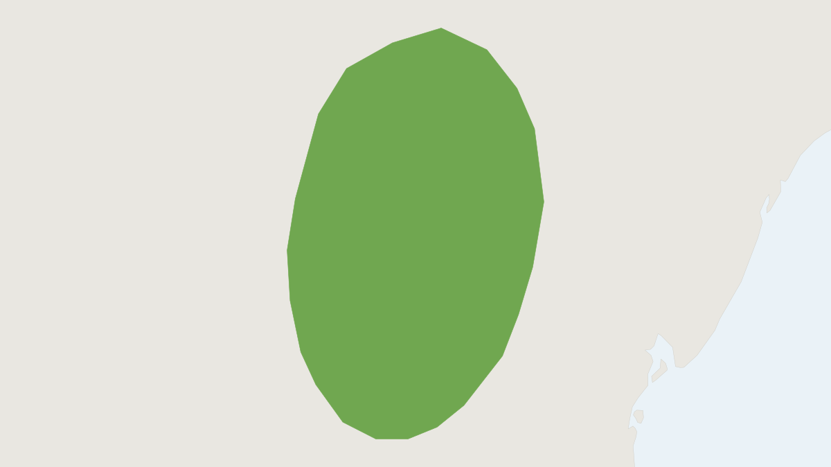 Range map of the Thrichomys inermis (Thrichomys inermis)