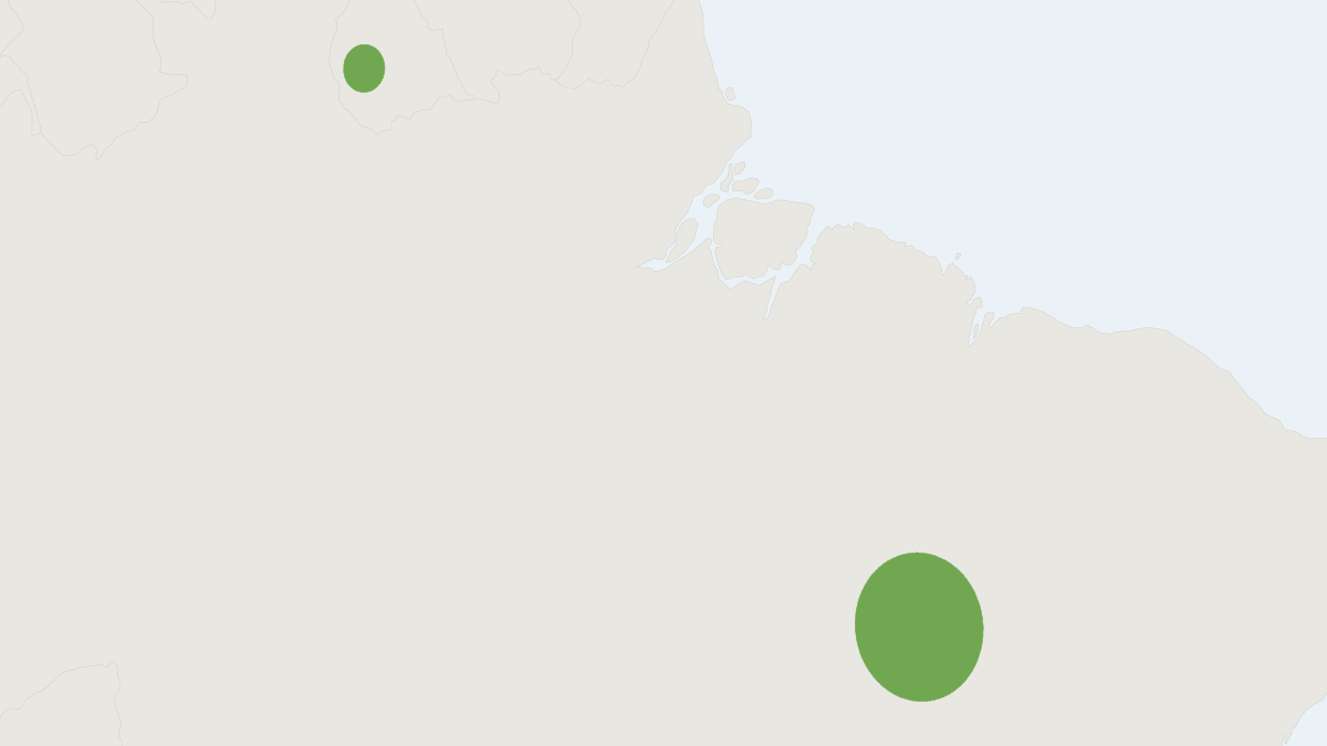 Range map of the Thyroptera devivoi (Thyroptera devivoi)