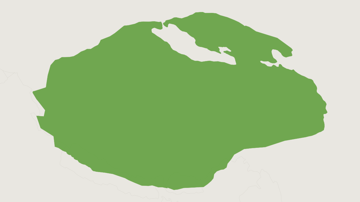 Range map of the Tibetan Fox (Vulpes ferrilata)