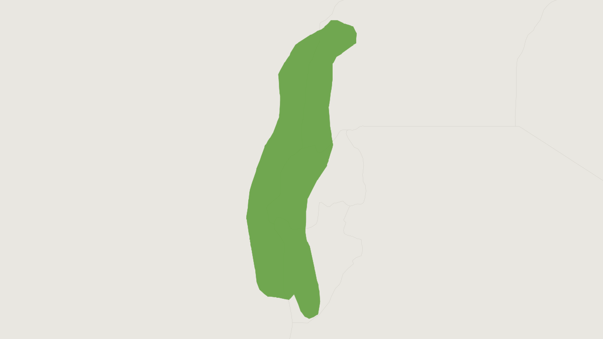 Range map of the Toad Mouse (Mus bufo)