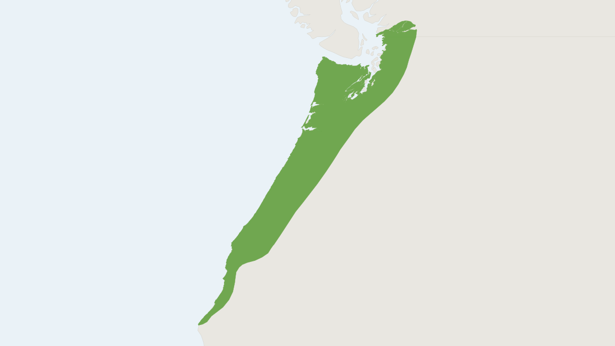 Range map of the Townsend's Mole (Scapanus townsendii)