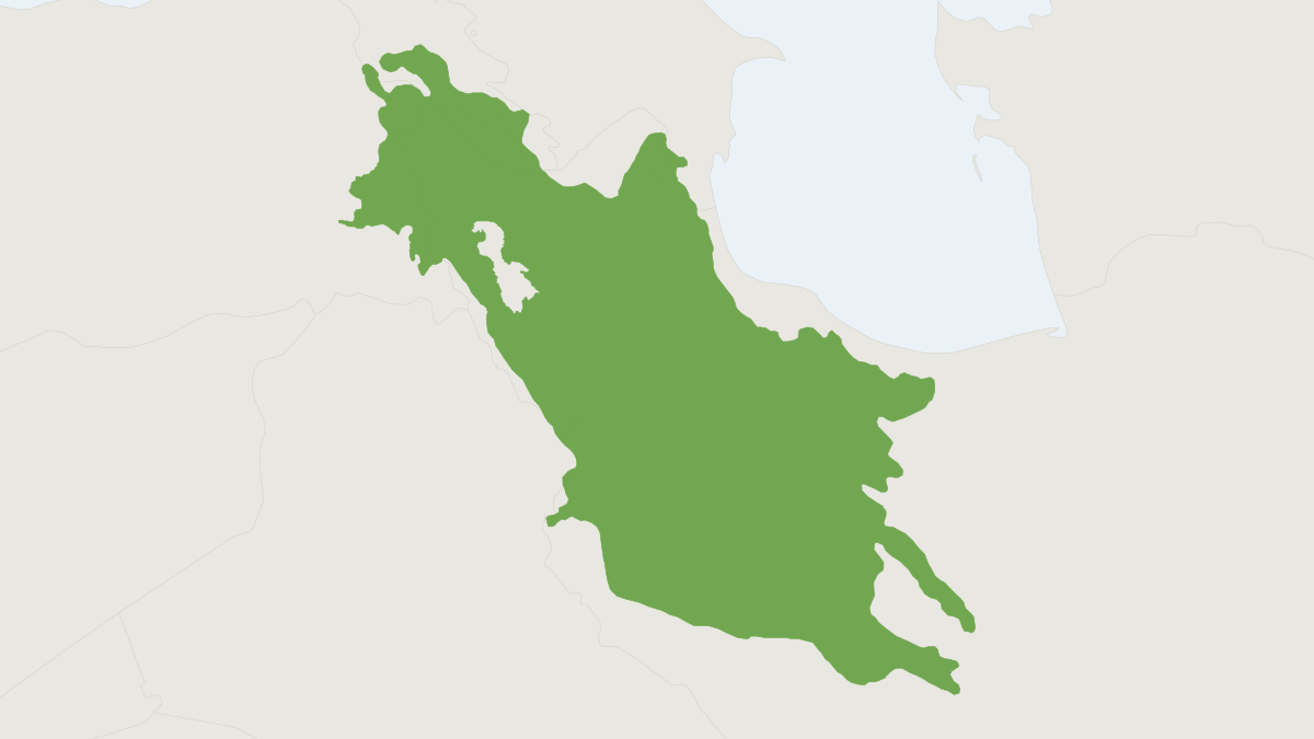 Range map of the Transcaucasian Mole Vole (Ellobius lutescens)