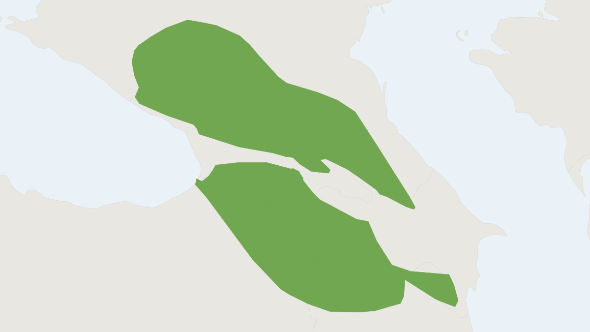 Range map of the Transcaucasian Water Shrew (Neomys teres)