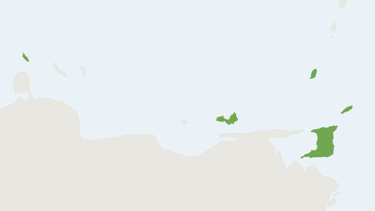 Range map of the Trinidad Dog-like Bat (Peropteryx trinitatis)