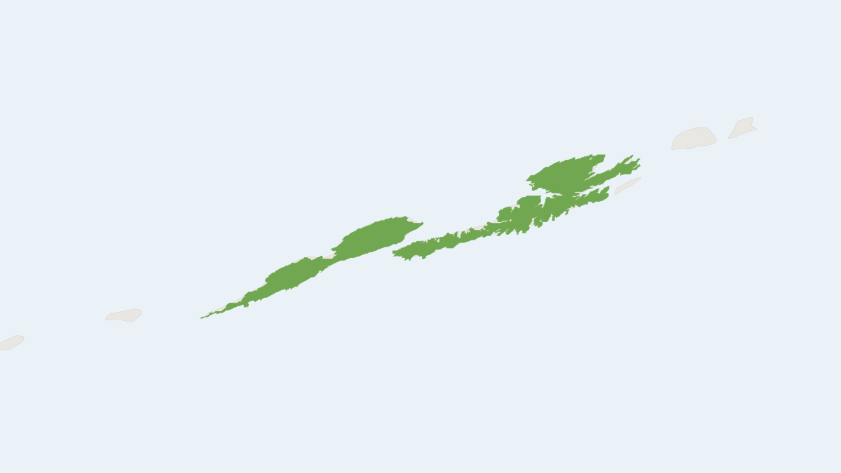 Range map of the Umnak Island Collared Lemming (Dicrostonyx unalascensis)