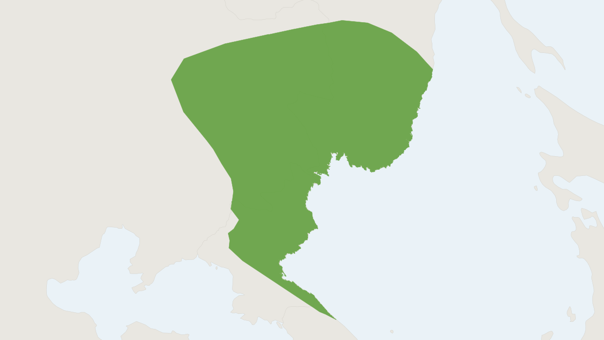 Range map of the Ussuri Shrew (Sorex mirabilis)