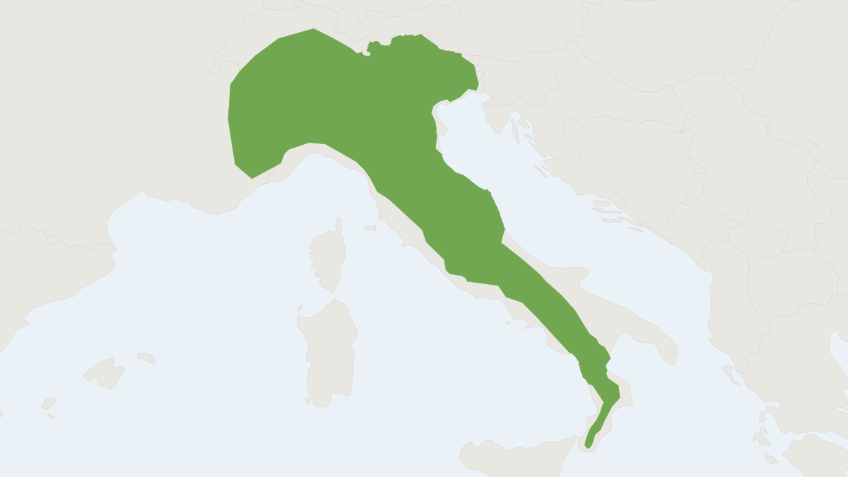 Range map of the Valais Shrew (Sorex antinorii)