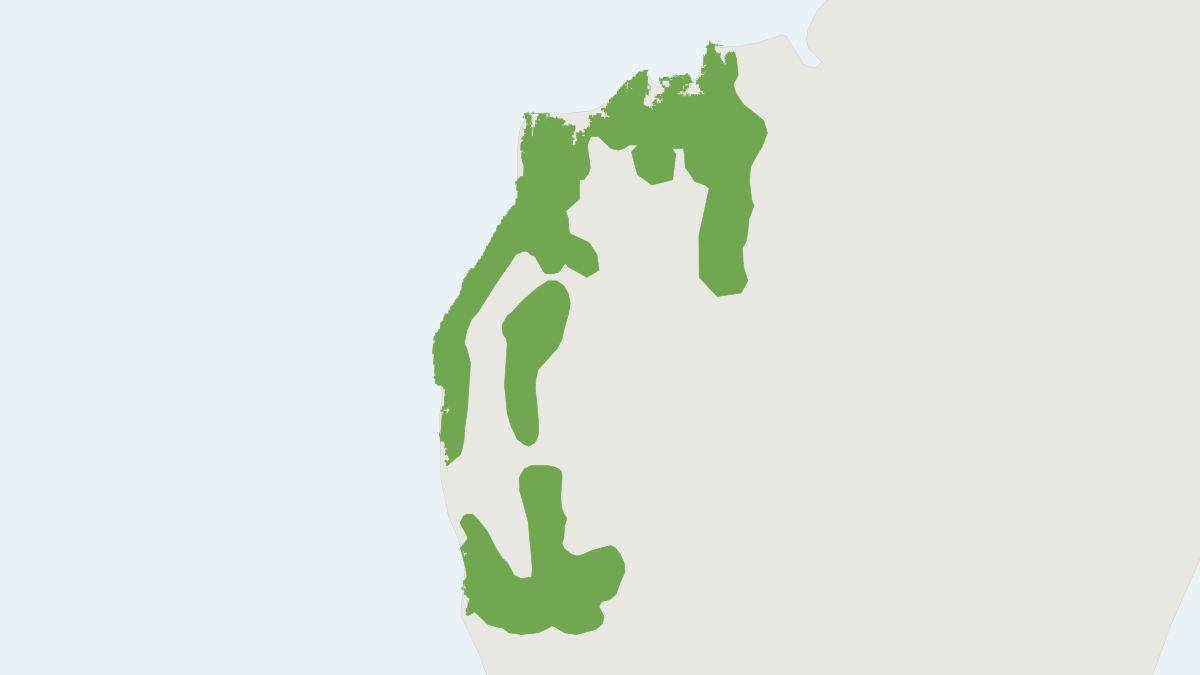 Range map of the Van der Decken’s Sifaka (Propithecus deckenii)